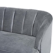 Floravyn Loveseat - Grey Velvet - Angled Birch Wood Legs - CAB2449