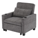 Ventosa 68" Futon Chair Bed Convertible Chair 3-in-1 Pull Out Sleeper Chair Beds - Dark Grey Scratch Cloth - CAB2463