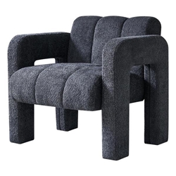 Bloomfield Accent Chair - 31" Wide Boucle Upholstered - Dark Grey 