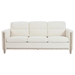 Hedgerow 79" Comfortable Solid Wood Three Seater Sofa - Soft Cushions - Beige Fabric - CAB2483