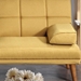 Wakefield 71" Adjustable Sofa Bed - Mustard Polyfiber - Solid Wood Legs - CAB2496