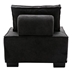 Morningtide Living Room Ottoman / Lazy Chair - Black Polyester