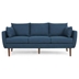 Uptonhall 76" 3 Seater Sofa - Navy Blue - Birchwood Legs