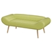 Zurich 57" Loveseat - Green Polyvinylchloride - Metal Foot - CAB2558