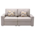 Atrius 67" Loveseat with Pillows and Interchangeable Legs - Beige Linen Fabric