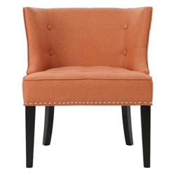 Rivenhall Accent Chair - Orange Fabric 