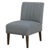 Crestview Accent Chair - Gray Upholstery - Wooden Legs