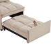 Utopia 68" Multi-Function Loveseat Bed with Storage Pockets - Taupe Velvet - CAB2623