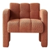 Bloomfield Accent Chair - 31" Wide Boucle Upholstered - Orange