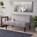 Cedric Loveseat - Grey Fabric - Birch Legs - CAB2694