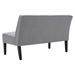 Cedric Loveseat - Grey Fabric - Birch Legs - CAB2694