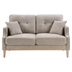 Torvill Living Space Loveseat 2 Seater - Cream Fabric - USB Charge