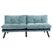 Eastonview 71" Convertible Sofa Bed - Mint Green Chenille - Metal Legs - CAB2699