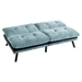 Eastonview 71" Convertible Sofa Bed - Mint Green Chenille - Metal Legs - CAB2699