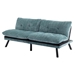 Eastonview 71" Convertible Sofa Bed - Mint Green Chenille - Metal Legs - CAB2699