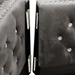 Mystic 59" Loveseat - Gray Velvet - Silver Nailhead Trimmed and Chrome-Plated Legs - CAB2720