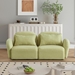 Fairview 66" Loveseat - Light Green Teddy Fabric - Solid Wood Frame - CAB2790