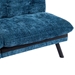 Eastonview 71" Convertible Sofa Bed - Blue Chenille - Metal Legs - CAB2822