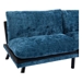 Eastonview 71" Convertible Sofa Bed - Blue Chenille - Metal Legs - CAB2822