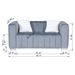 Sonder 62" Loveseat - Grey Velvet - CAB2832