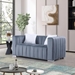 Sonder 62" Loveseat - Grey Velvet - CAB2832