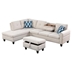 Rancho Mirage 98" Sectional Sofa with Chaise and Ottoman - Beige Linen