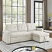 Auroridge 78" Sleeper Sofa Bed - Reversible Sectional with Storage Chaise and Side Storage Bag - Beige - CAB2848