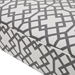 Lynthia Loveseat - Grey and White Geometric Pattern Fabric - Matte Black Finish Legs - CAB2933