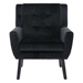 Village Green Accent Chair - Modern Ergonomics - Velvet - Black Legs - CAB2993