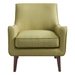 Mist Accent Chair - Soft Green Fabric - Espresso Finish Legs - CAB3013