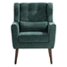 Tallulah Accent Chair - Blackish Green Chenille - Light Brown Wood Legs - CAB3035