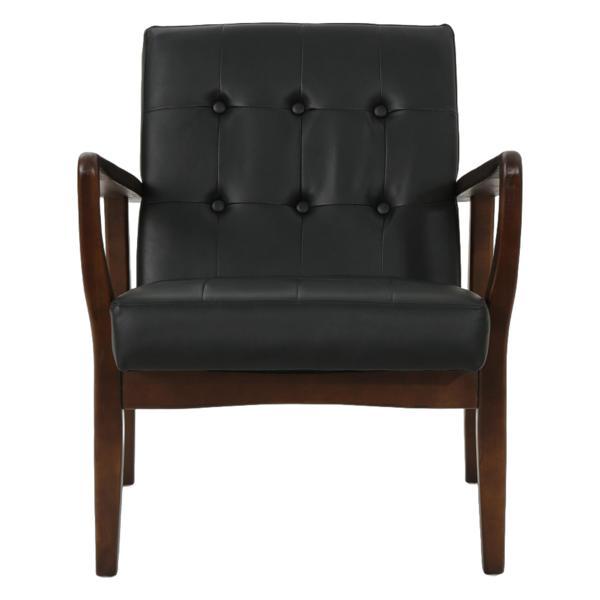 Sorrento Accent Chair - Black Polyurethane 