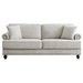 Vallanzo 82" 2 Seater Chenille Upholstered Sofa with Nails and Armrests - White - CAB3118