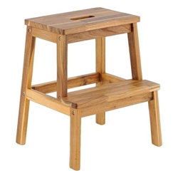 Yarra Valley Wood Two Steps Stool Small Size Rectangle - Light Brown 