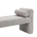 Fernhill Modern Ottoman Bench - Light Gray Boucle Fabric - Solid Wood Frame - CAB3198