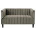 Cheshire Loveseat - Grey Velvet