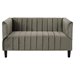 Cheshire Loveseat - Grey Velvet - CAB3261