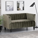 Cheshire Loveseat - Grey Velvet - CAB3261