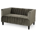 Cheshire Loveseat - Grey Velvet - CAB3261