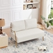 Greenhaven Small Loveseat 2 Seater - Beige Fabric - Metal Leg - CAB3274