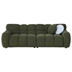 Gatlinburg 87" 3 Seater Boucle Sofa - Olive Green