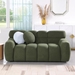 Gatlinburg 64" 3 Seater Boucle Loveseat - Olive Green - CAB3282