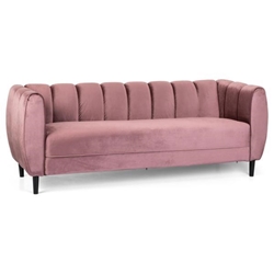 Wentworth Velvet 3 Seater Sofa - Blush 