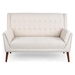 Althaeon Loveseat - Beige Fabric - CAB3298