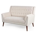 Althaeon Loveseat - Beige Fabric - CAB3298