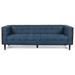 Blackstone 89" 3 Seater Sofa - Navy Blue Fabric - Rubberwood Frame - CAB3301