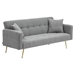 Vitalyne 71" Sofa Bed with Throw Pillows - Gray - Metal Legs - CAB3331