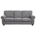 Pristil 84" Sofa - Dark Grey Chenille Fabric - Solid Wood Frame