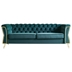 Vernon 87" Modern Tufted Velvet Sofa - Green