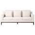 Barrington 80" Sofa with Wooden Legs - Beige Polyester